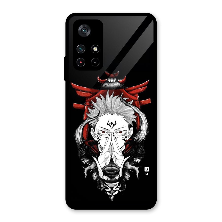 Demon King Sukuna Glass Back Case for Poco M4 Pro 5G