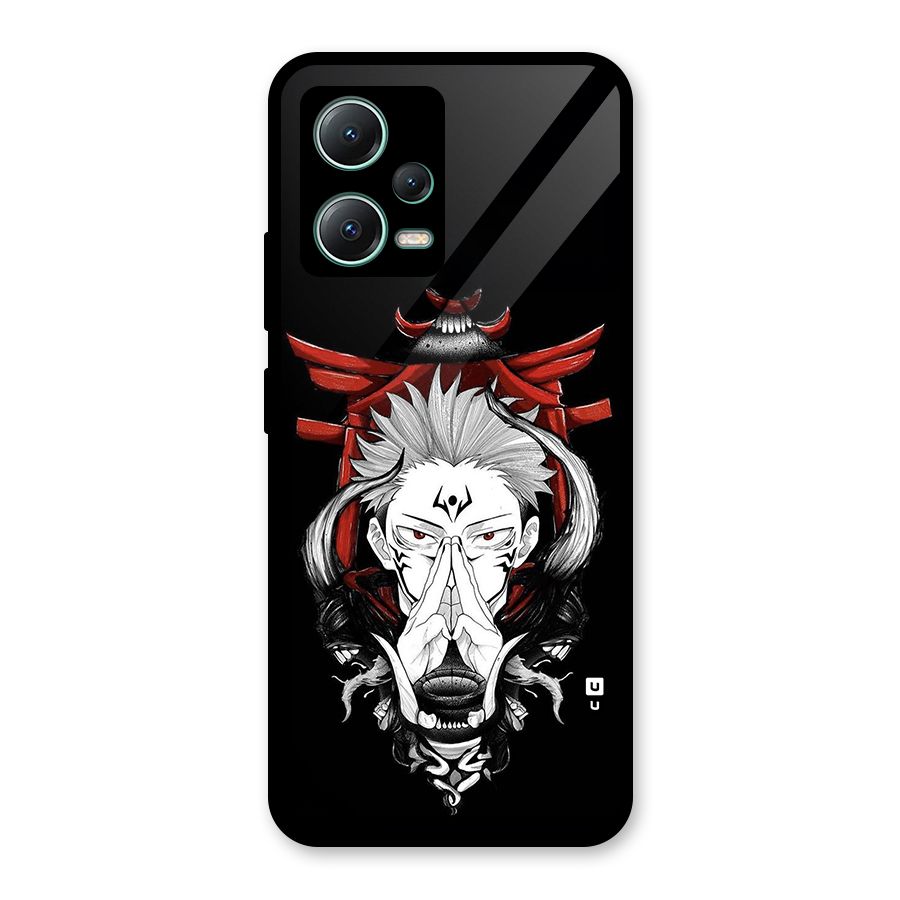 Demon King Sukuna Glass Back Case for Poco X5