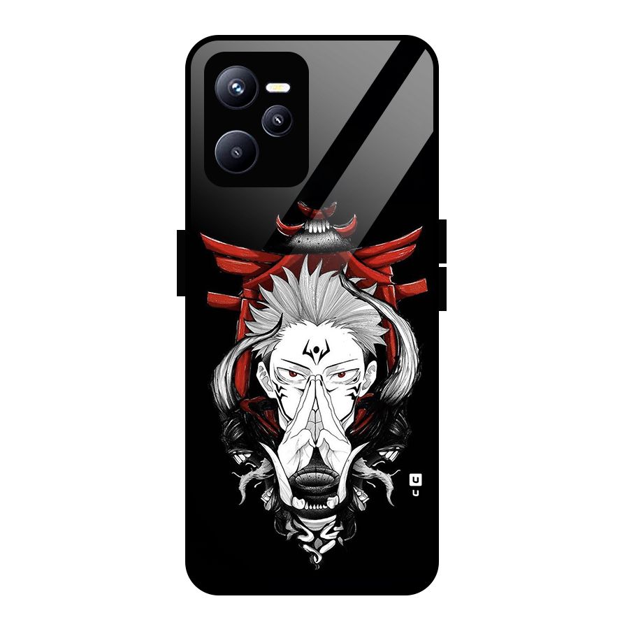 Demon King Sukuna Glass Back Case for Realme C35
