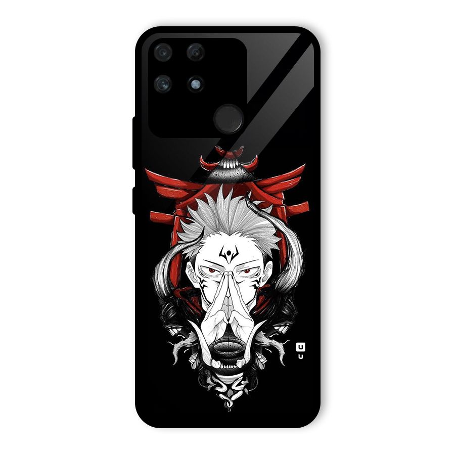 Demon King Sukuna Glass Back Case for Realme Narzo 50A