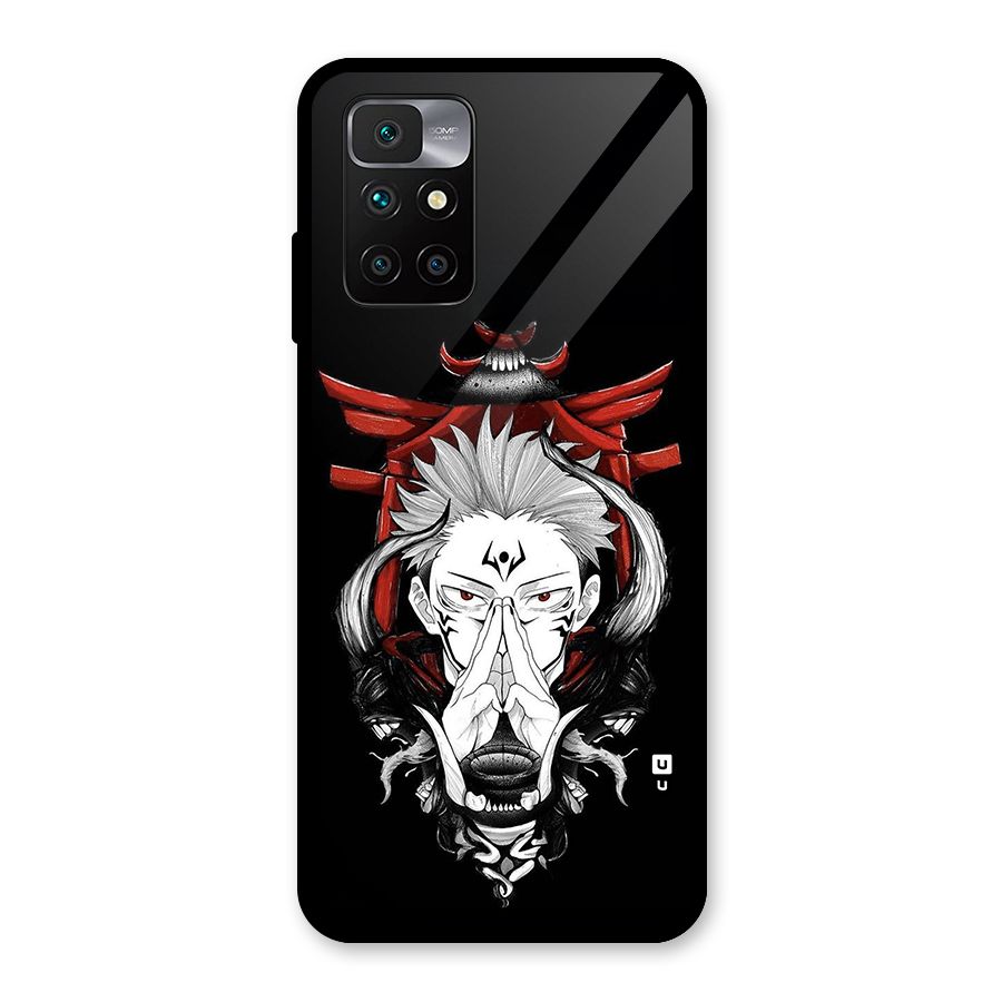 Demon King Sukuna Glass Back Case for Redmi 10 Prime
