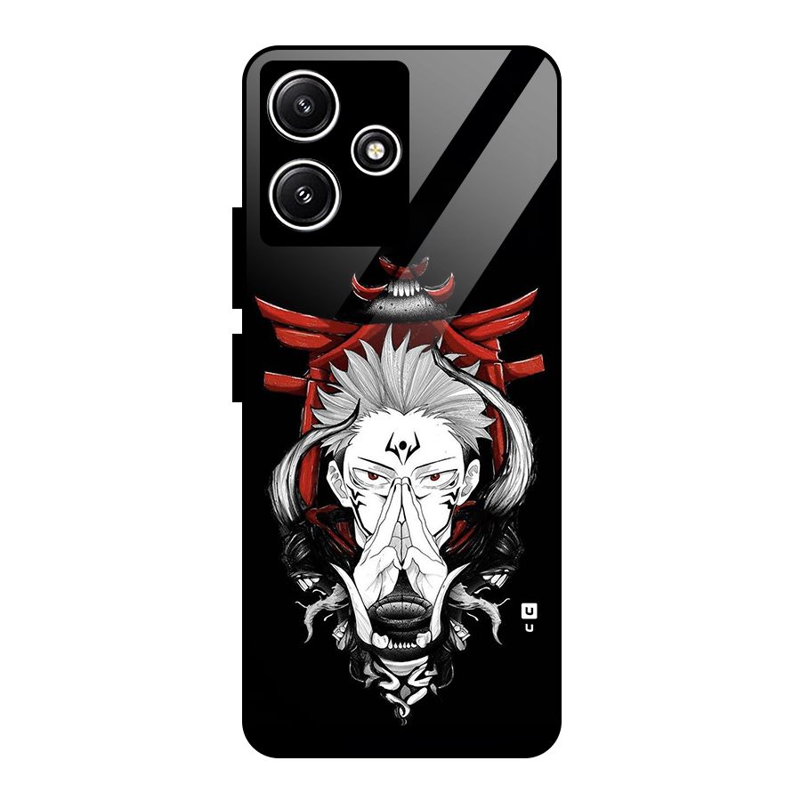 Demon King Sukuna Glass Back Case for Redmi 12 5G
