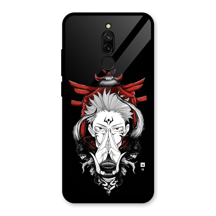 Demon King Sukuna Glass Back Case for Redmi 8