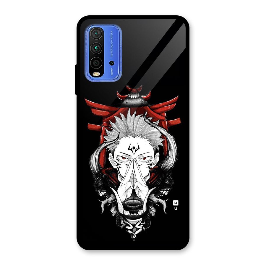 Demon King Sukuna Glass Back Case for Redmi 9 Power
