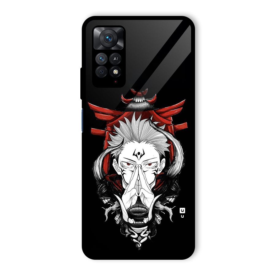 Demon King Sukuna Glass Back Case for Redmi Note 11 Pro