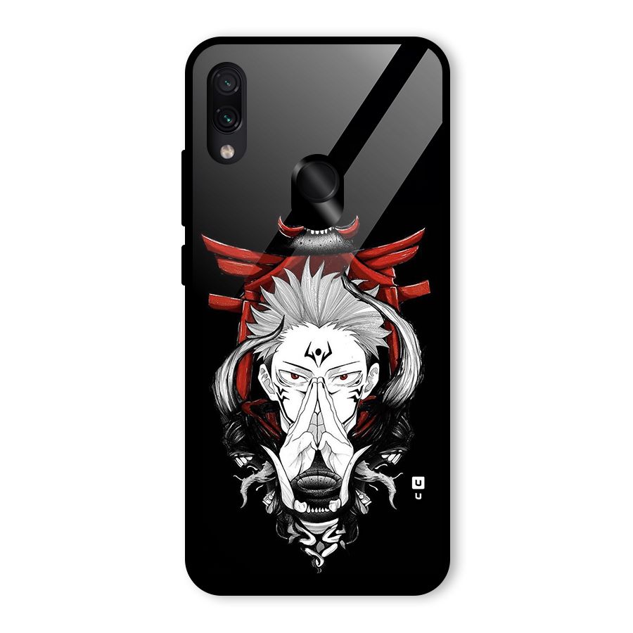 Demon King Sukuna Glass Back Case for Redmi Note 7 Pro
