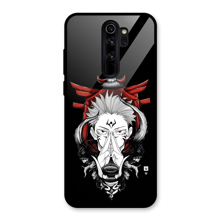 Demon King Sukuna Glass Back Case for Redmi Note 8 Pro