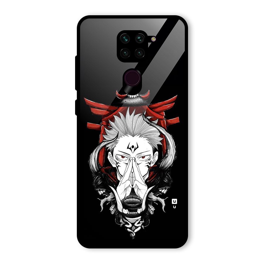 Demon King Sukuna Glass Back Case for Redmi Note 9