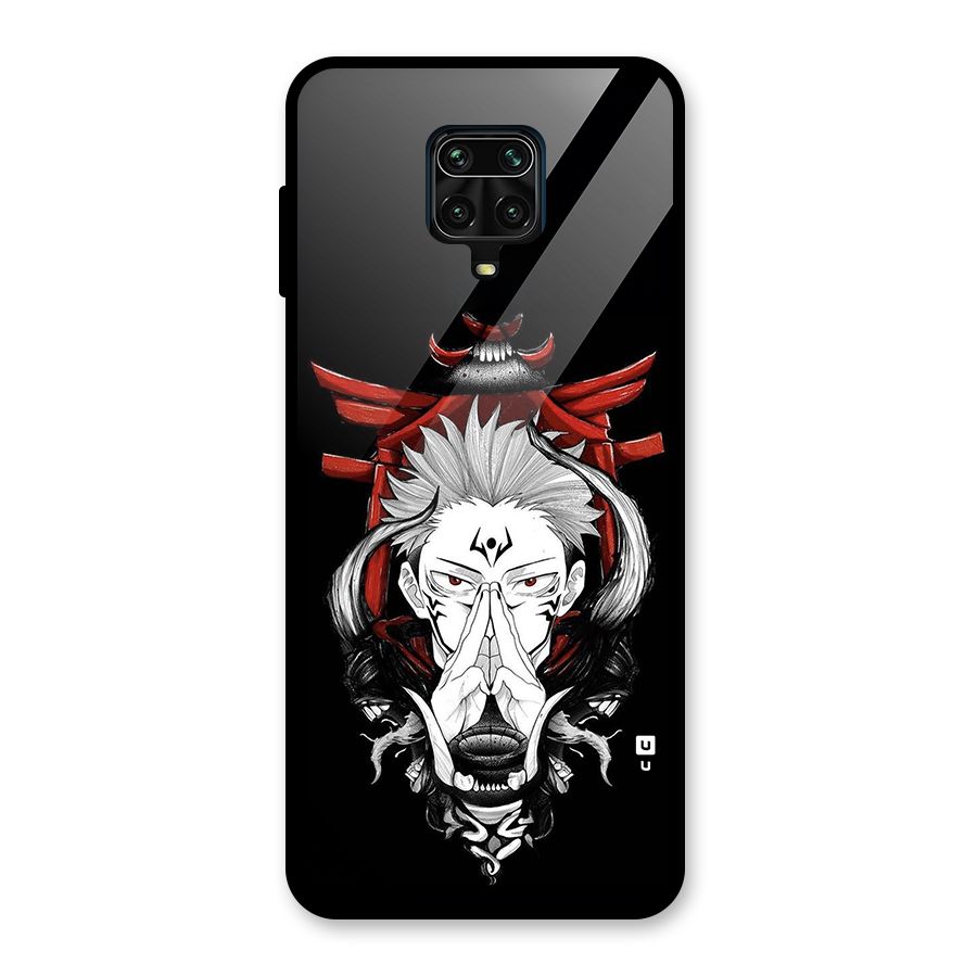 Demon King Sukuna Glass Back Case for Redmi Note 9 Pro