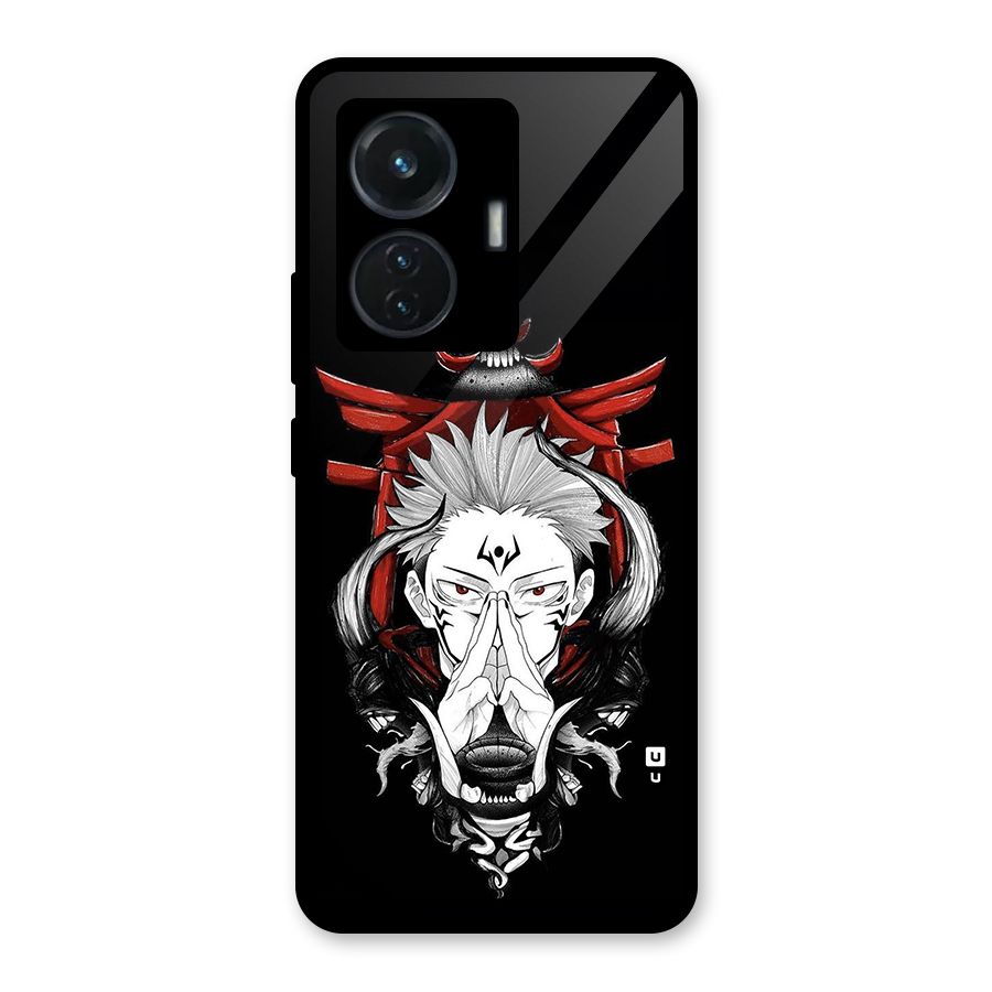 Demon King Sukuna Glass Back Case for Vivo T1 44W