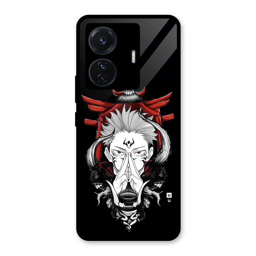 Demon King Sukuna Glass Back Case for Vivo T1 Pro