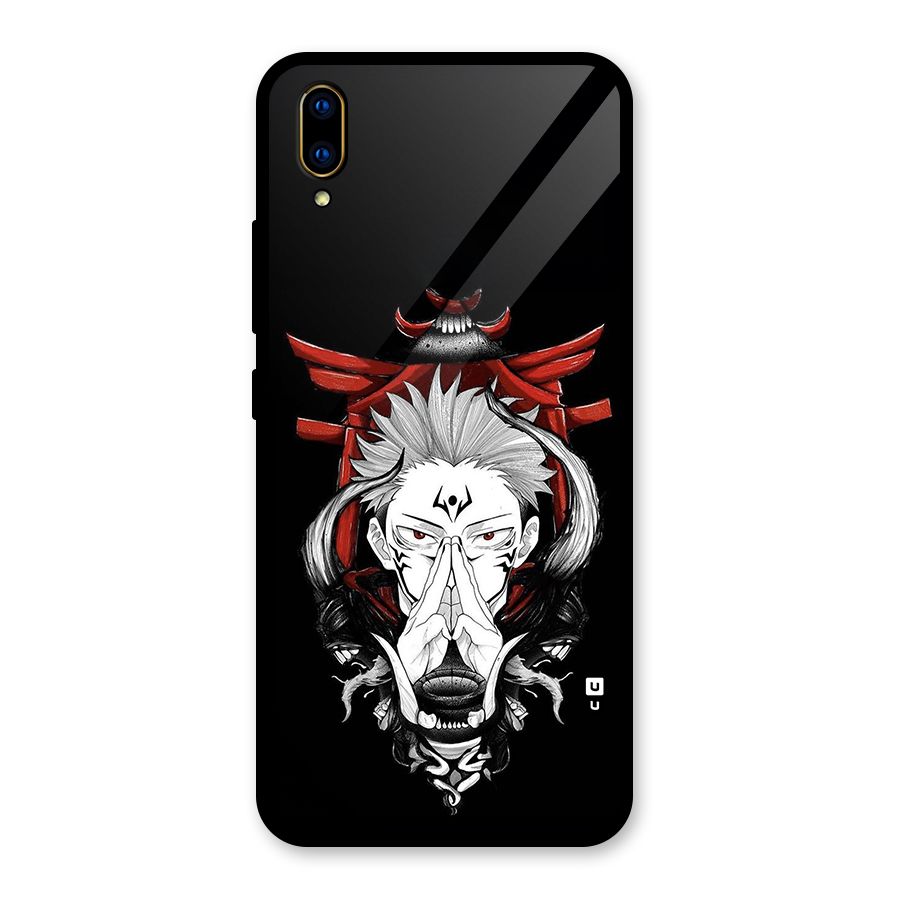 Demon King Sukuna Glass Back Case for Vivo V11 Pro