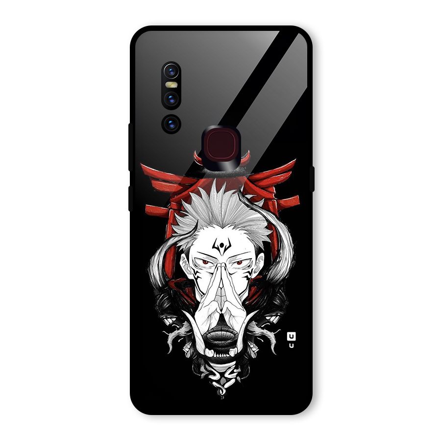 Demon King Sukuna Glass Back Case for Vivo V15