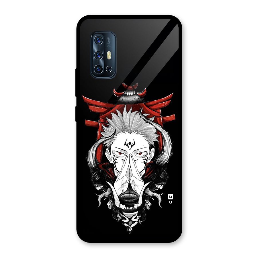 Demon King Sukuna Glass Back Case for Vivo V17