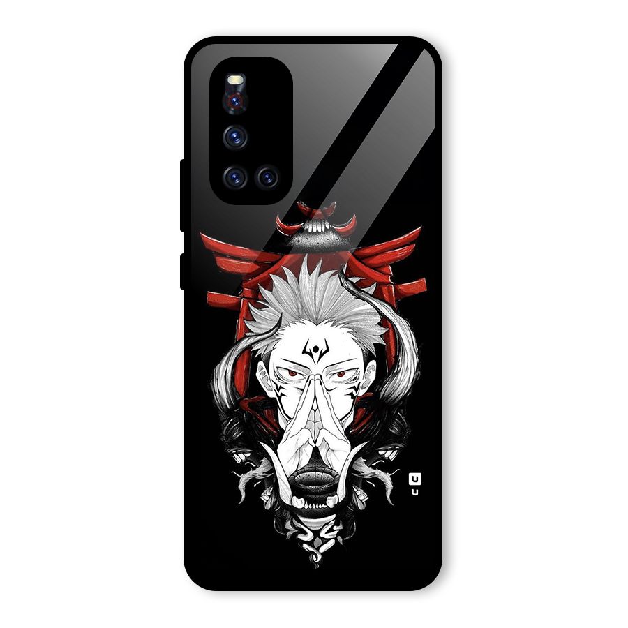 Demon King Sukuna Glass Back Case for Vivo V19