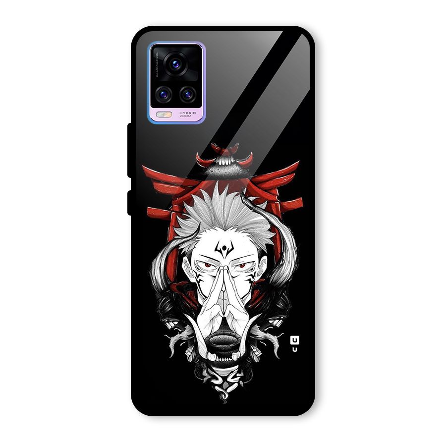 Demon King Sukuna Glass Back Case for Vivo V20 Pro