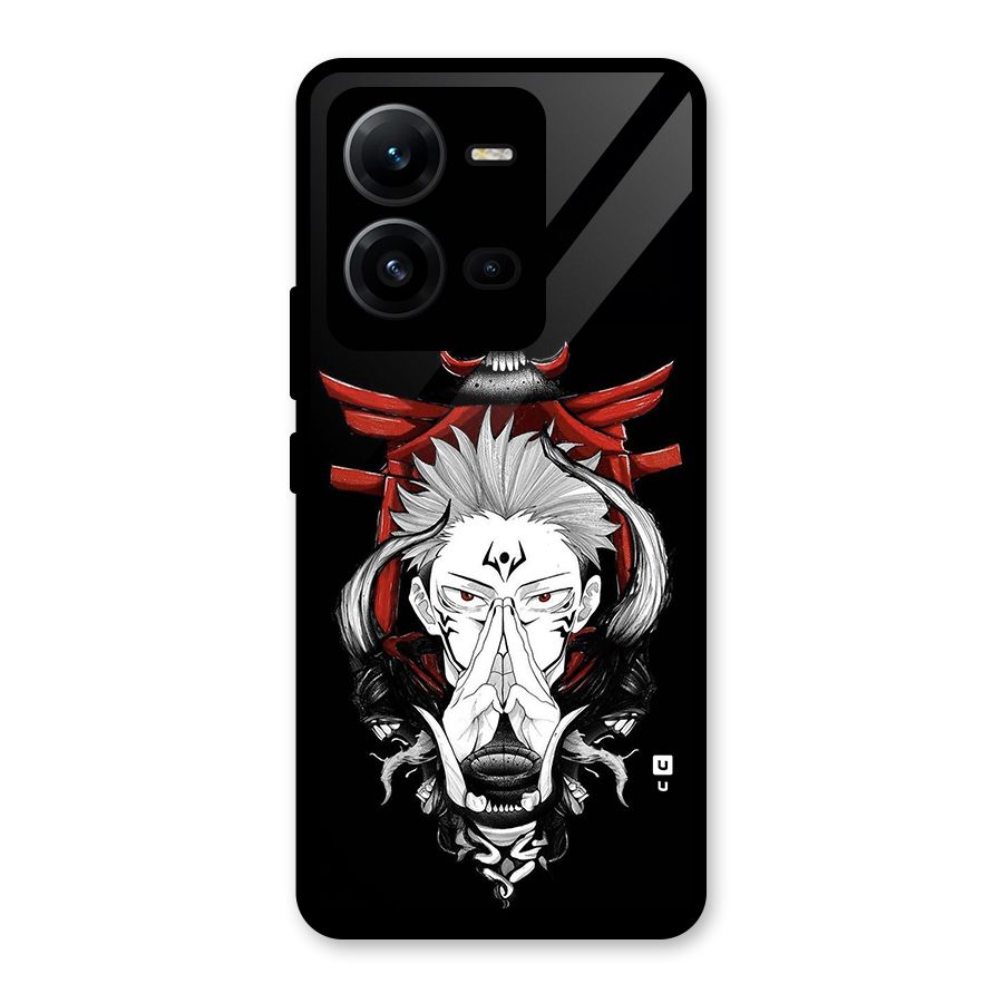 Demon King Sukuna Glass Back Case for Vivo V25