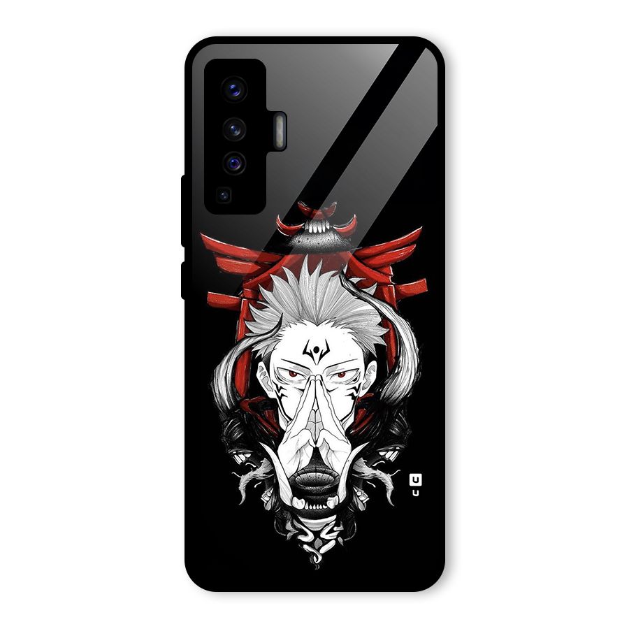 Demon King Sukuna Glass Back Case for Vivo X50