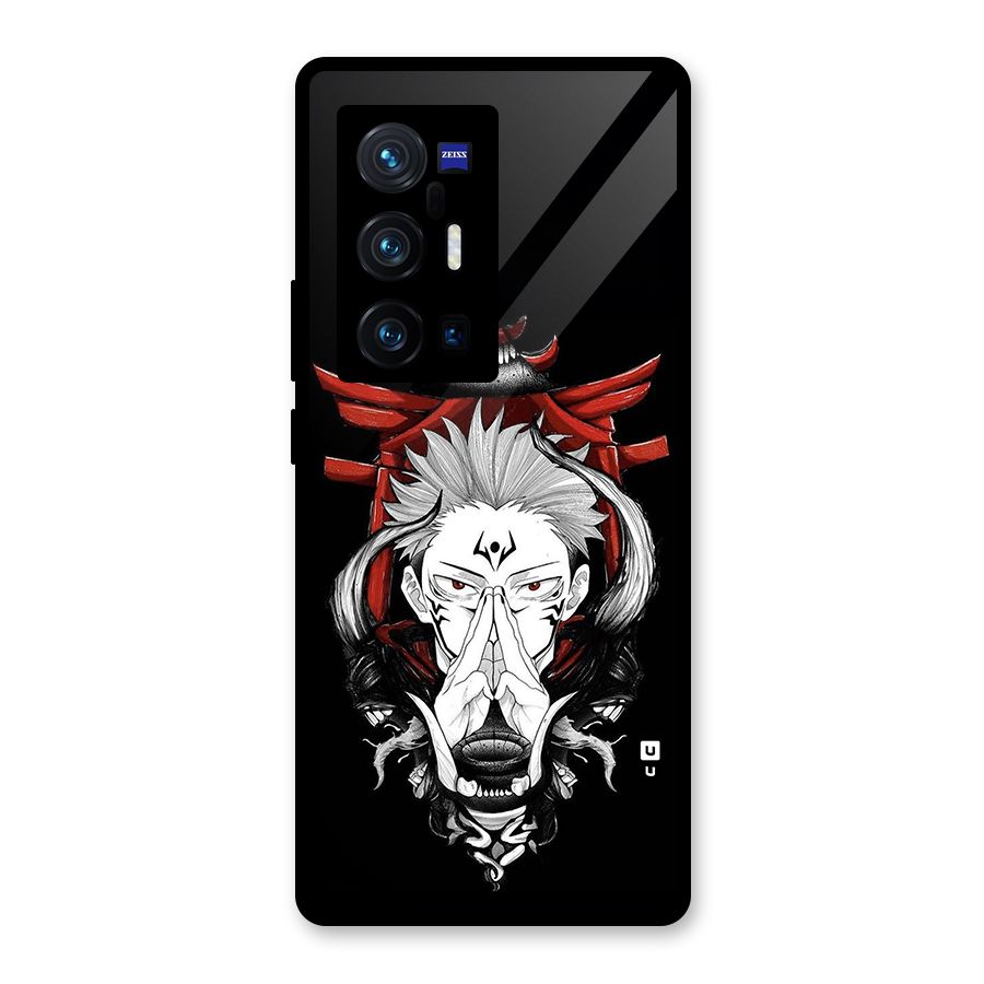 Demon King Sukuna Glass Back Case for Vivo X70 Pro Plus