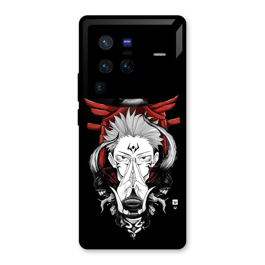 Demon King Sukuna Glass Back Case for Vivo X80 Pro