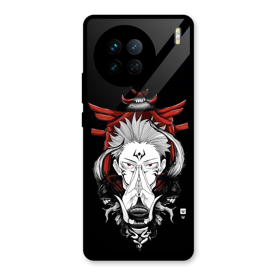 Demon King Sukuna Glass Back Case for Vivo X90