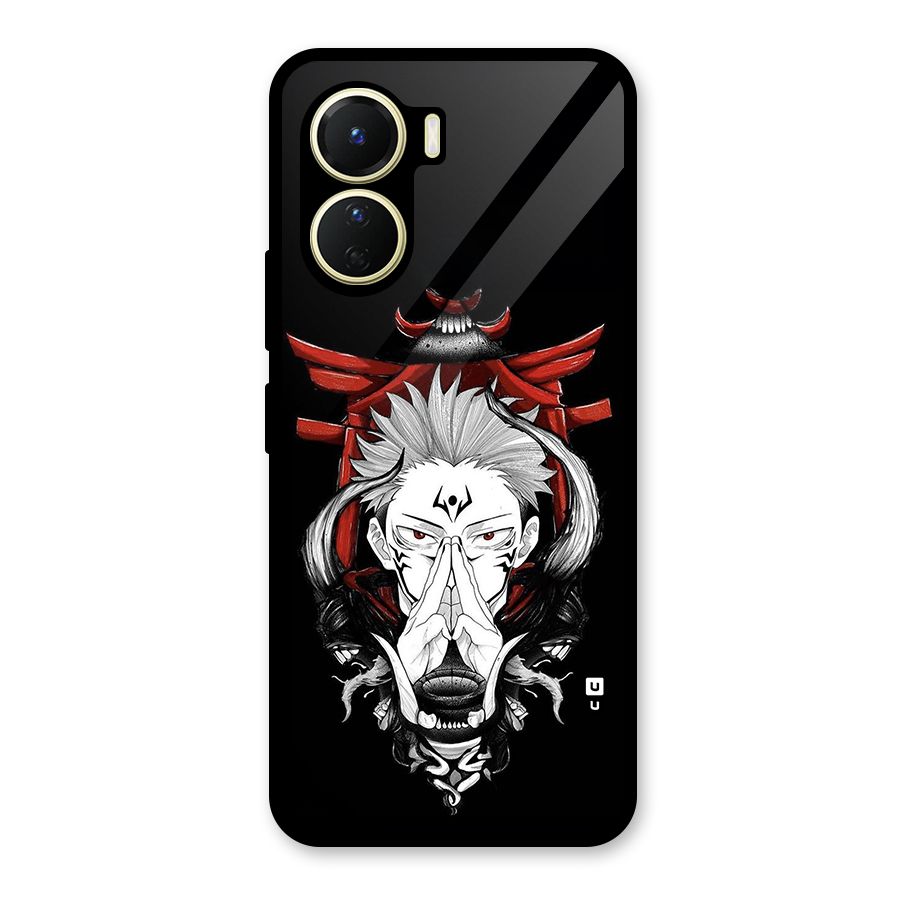 Demon King Sukuna Glass Back Case for Vivo Y16