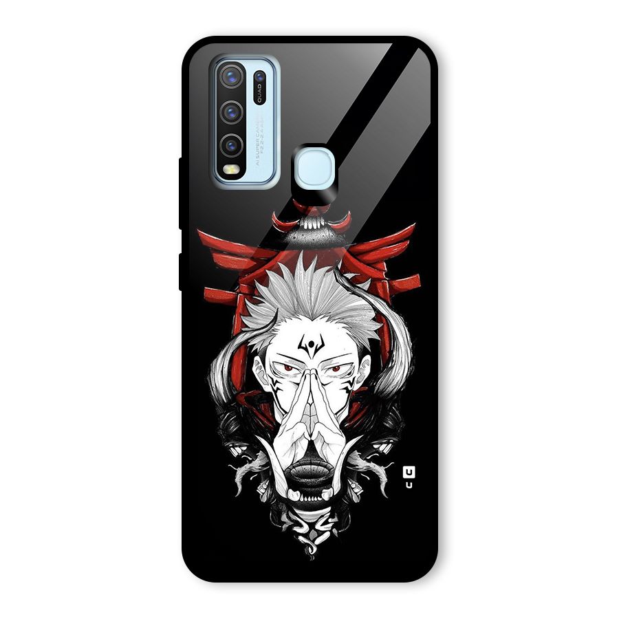 Demon King Sukuna Glass Back Case for Vivo Y30