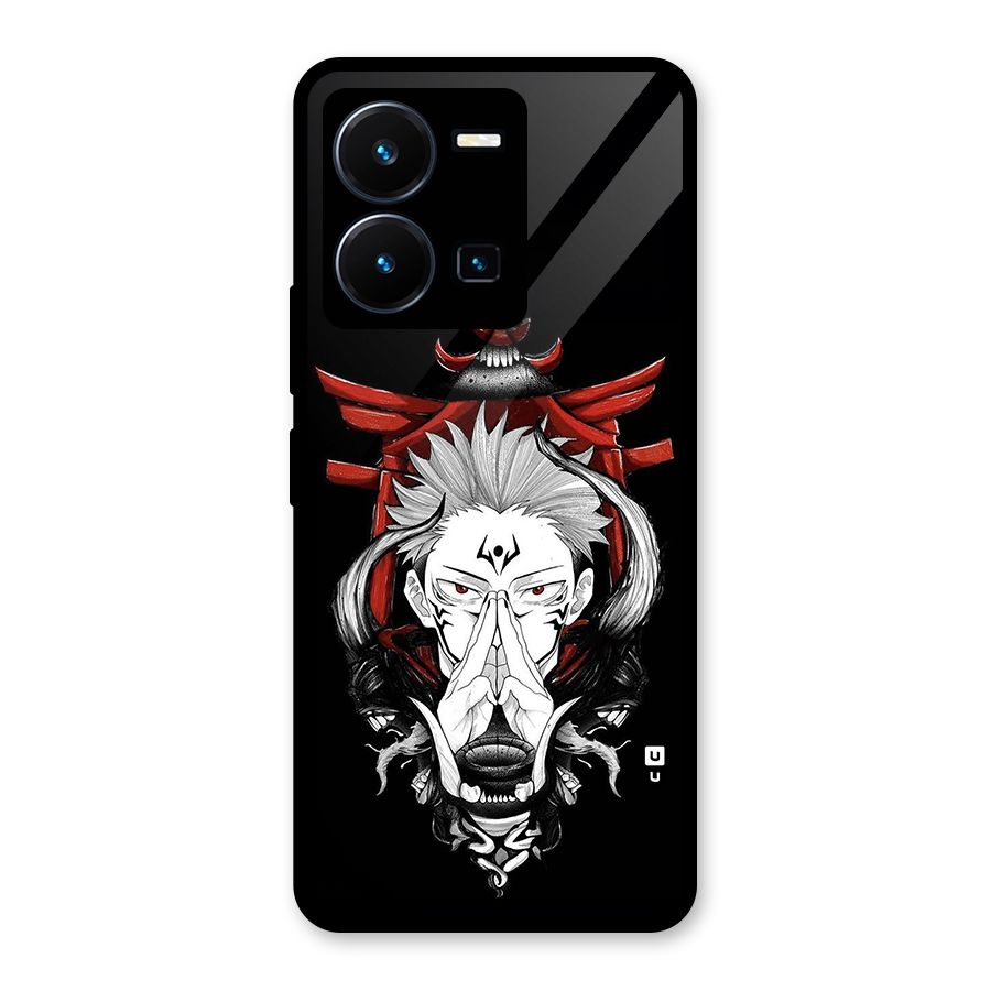 Demon King Sukuna Glass Back Case for Vivo Y35