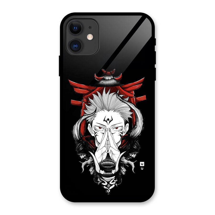 Demon King Sukuna Glass Back Case for iPhone 11
