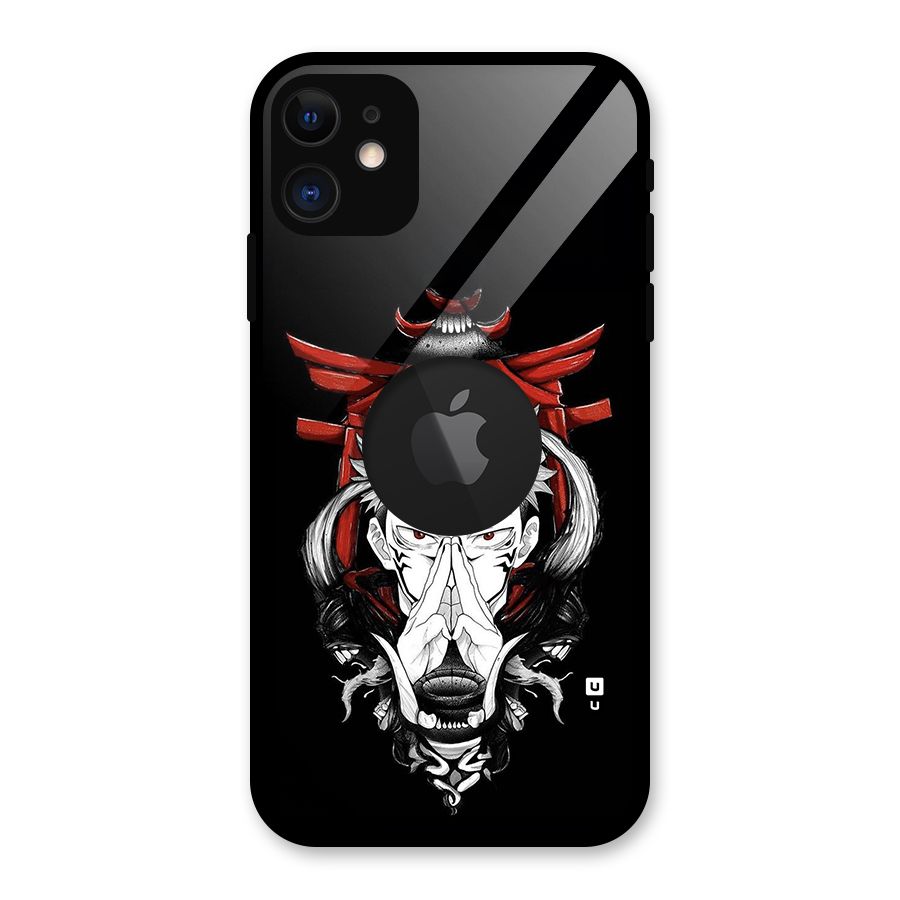Demon King Sukuna Glass Back Case for iPhone 11 Logo Cut