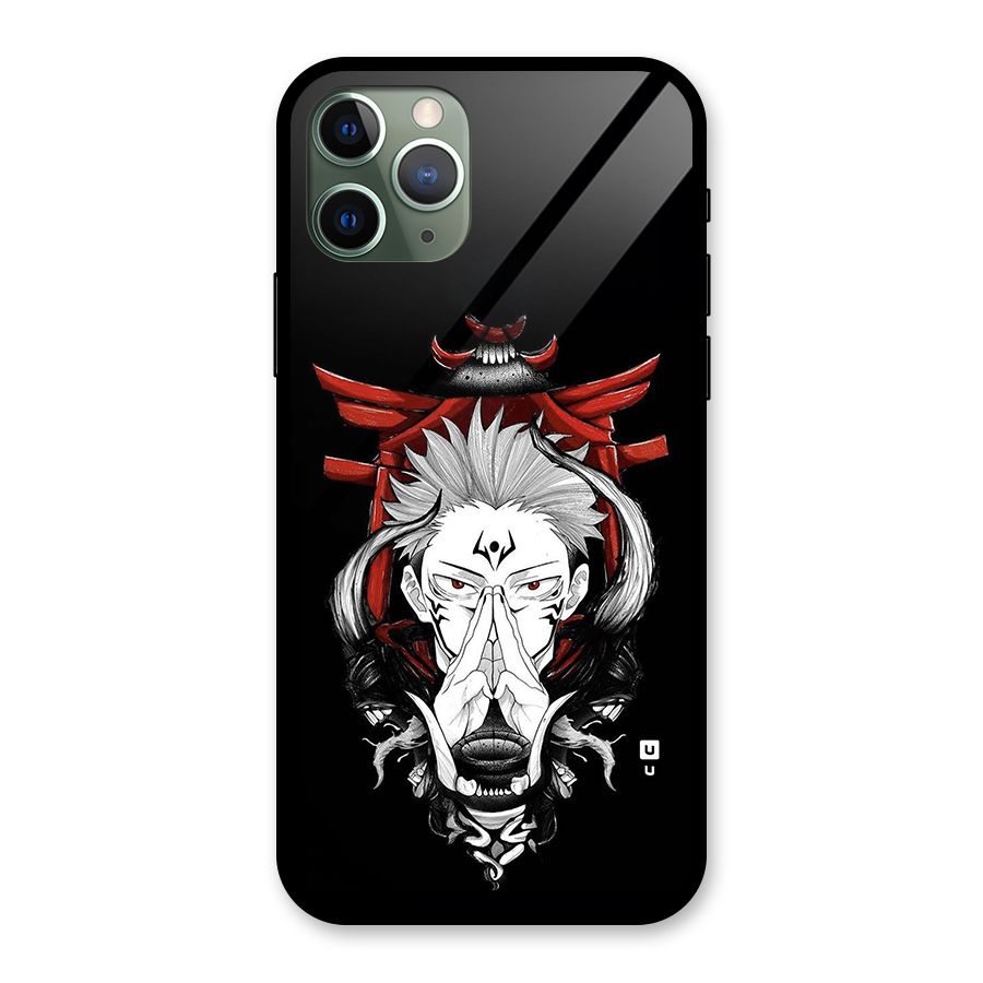 Demon King Sukuna Glass Back Case for iPhone 11 Pro
