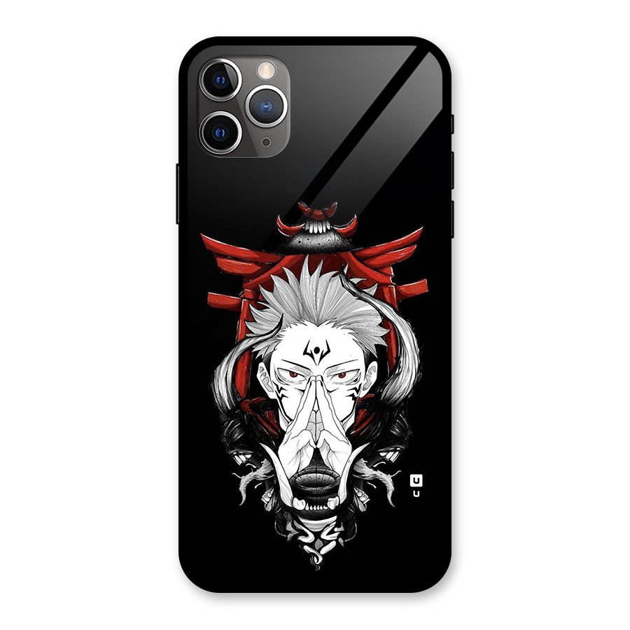 Demon King Sukuna Glass Back Case for iPhone 11 Pro Max