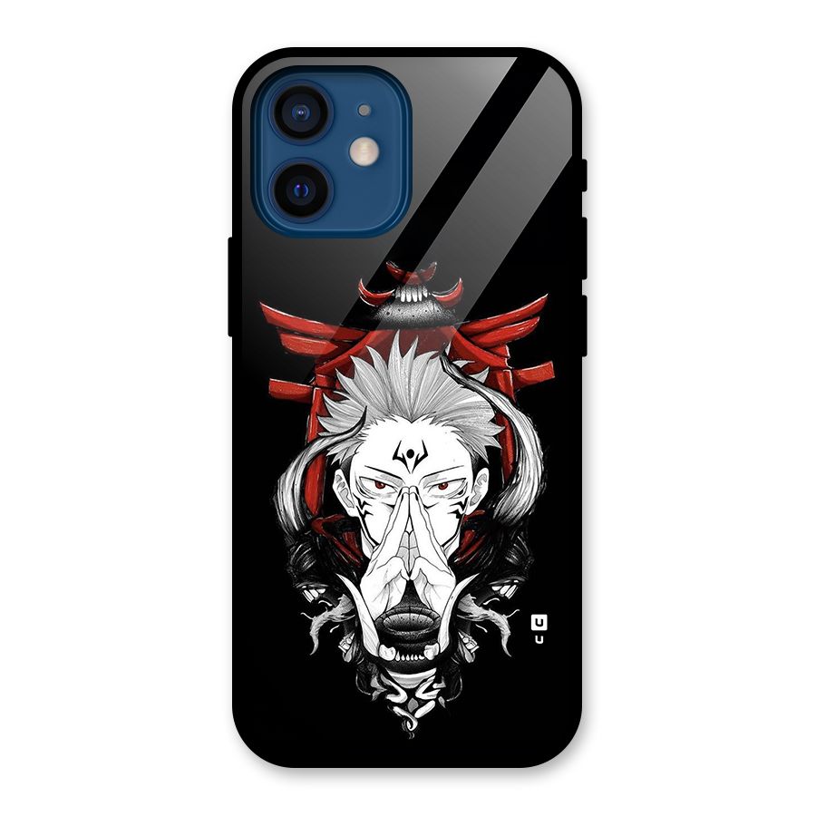Demon King Sukuna Glass Back Case for iPhone 12 Mini