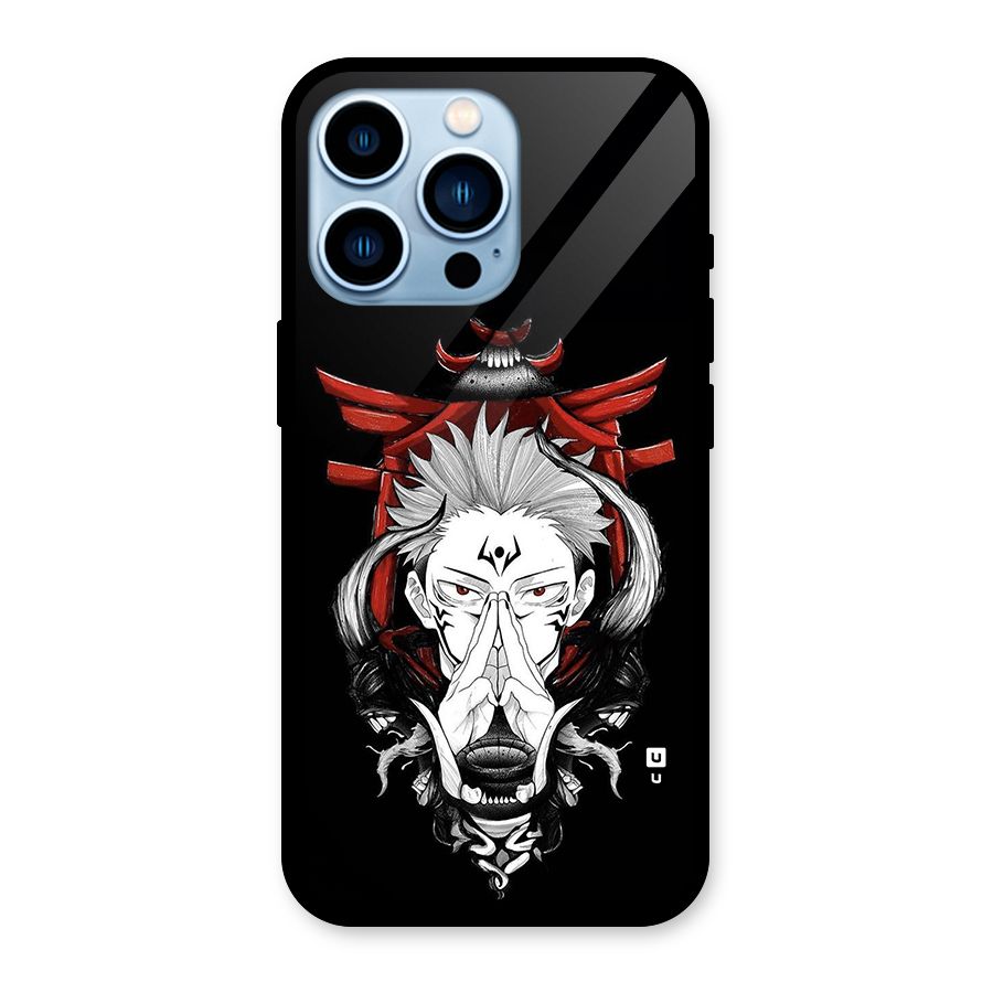 Demon King Sukuna Glass Back Case for iPhone 13 Pro