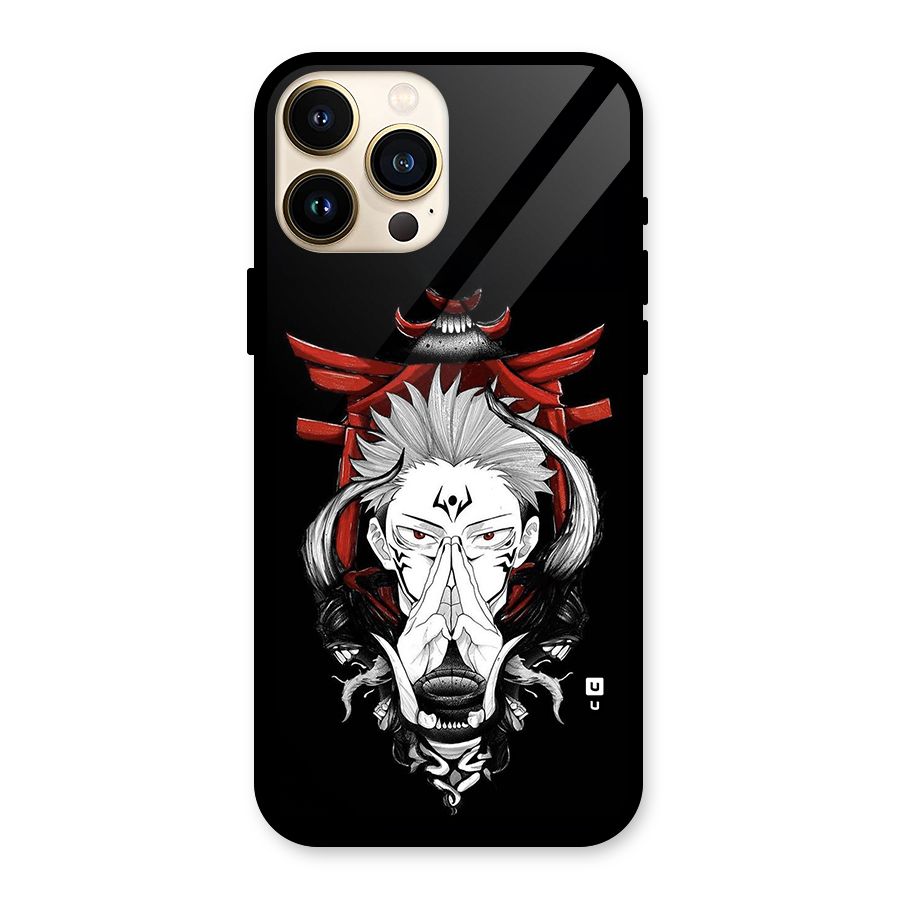 Demon King Sukuna Glass Back Case for iPhone 13 Pro Max