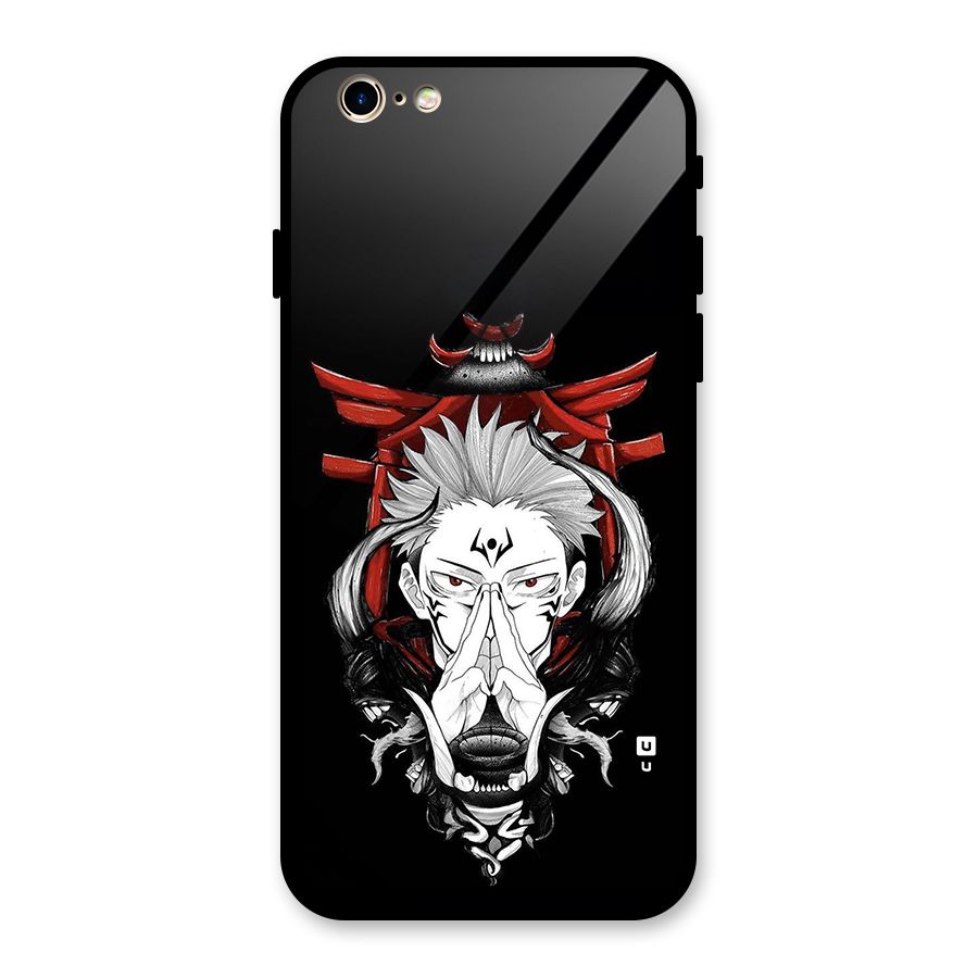 Demon King Sukuna Glass Back Case for iPhone 6 6S