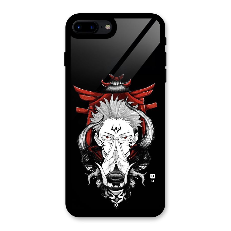 Demon King Sukuna Glass Back Case for iPhone 8 Plus