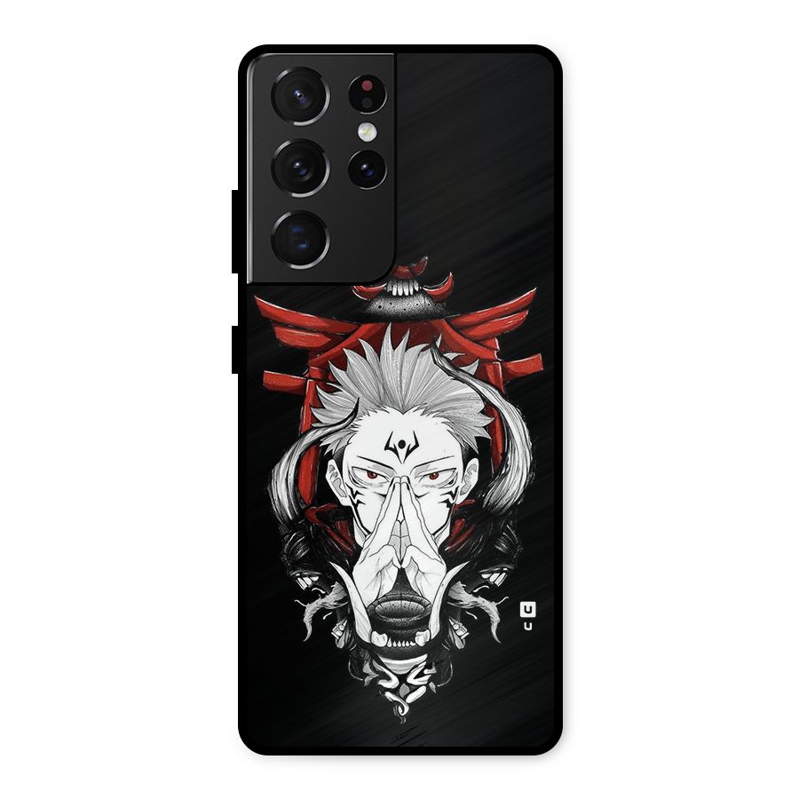 Demon King Sukuna Metal Back Case for Galaxy S21 Ultra 5G