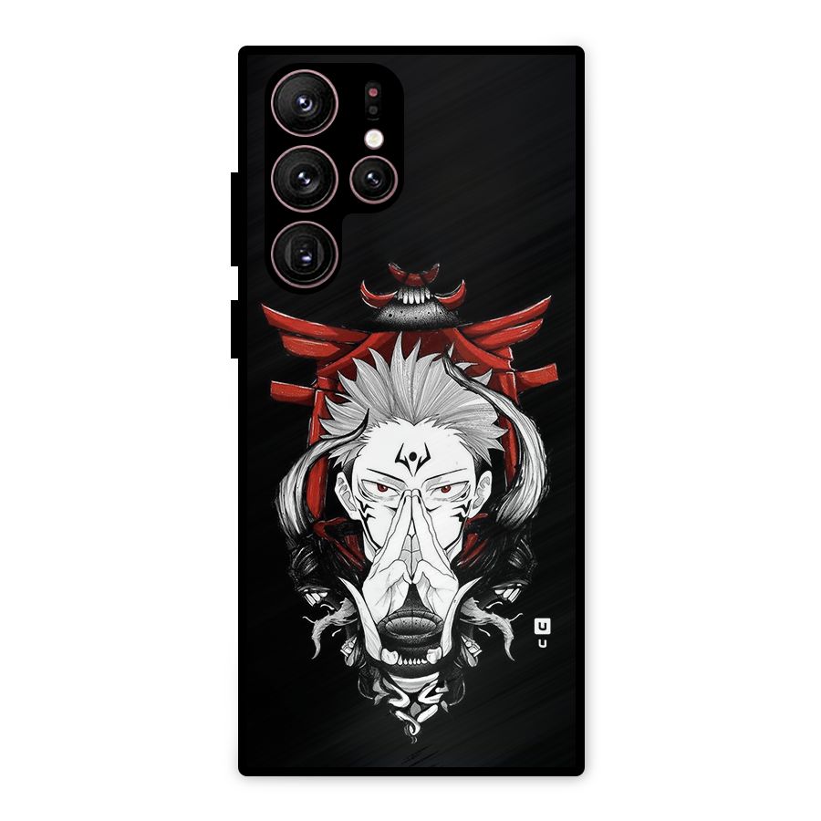 Demon King Sukuna Metal Back Case for Galaxy S22 Ultra 5G