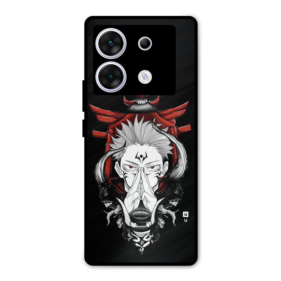 Demon King Sukuna Metal Back Case for Infinix Zero 30 5G