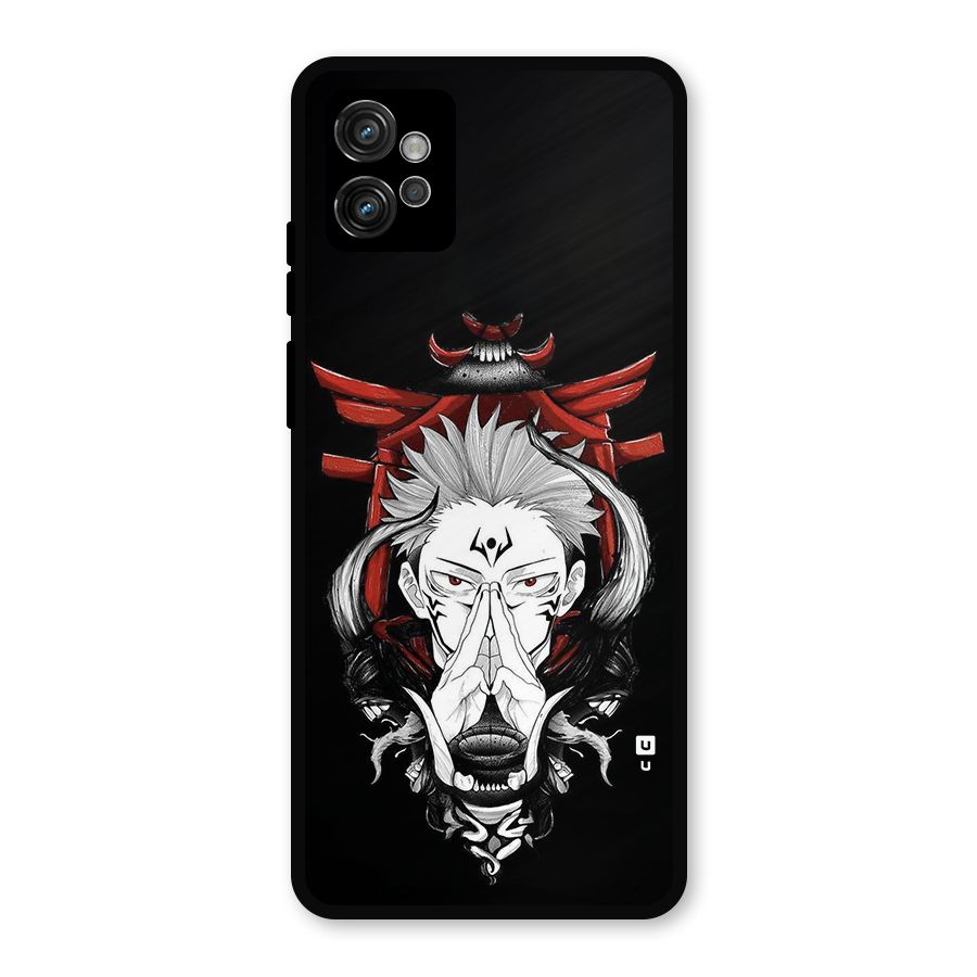 Demon King Sukuna Metal Back Case for Moto G32