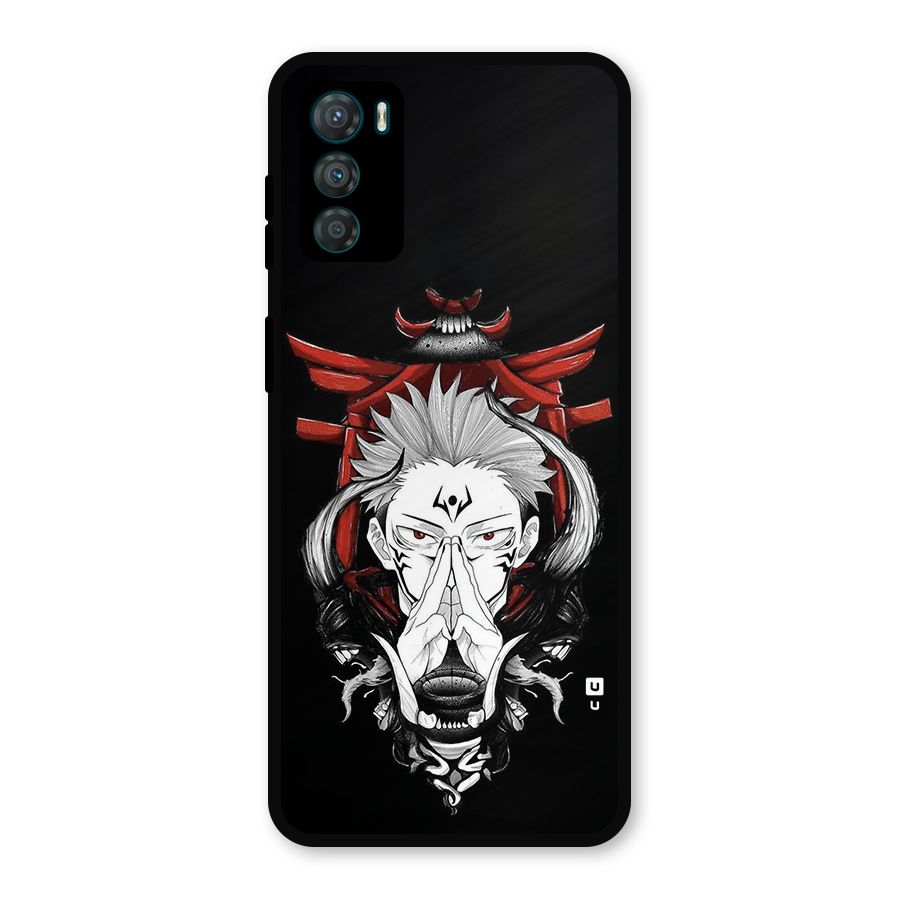 Demon King Sukuna Metal Back Case for Moto G42