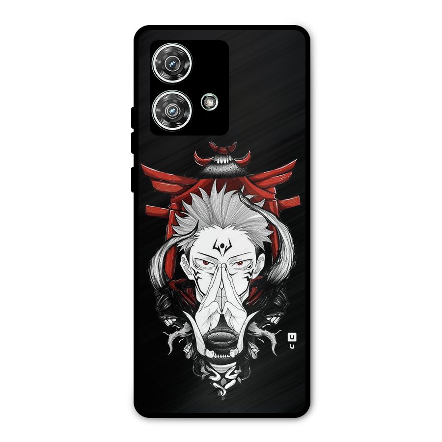 Demon King Sukuna Metal Back Case for Motorola Edge 40 Neo