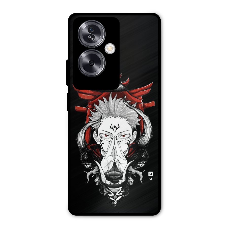 Demon King Sukuna Metal Back Case for Oppo A79 5G