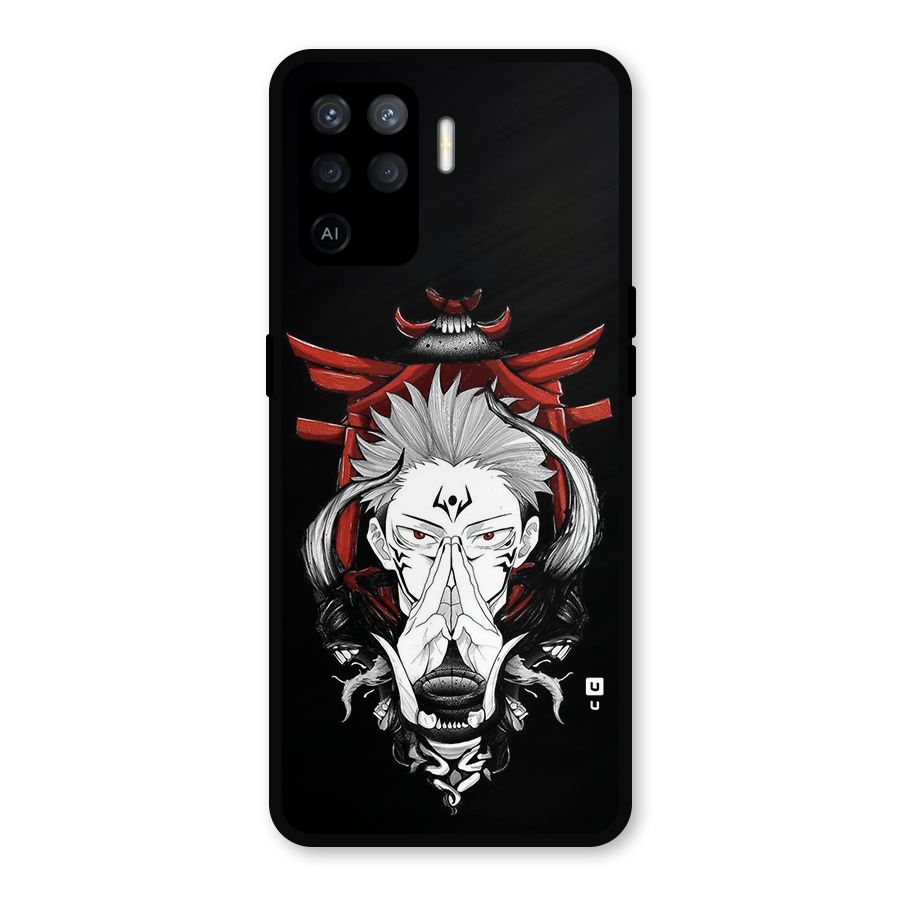 Demon King Sukuna Metal Back Case for Oppo F19 Pro