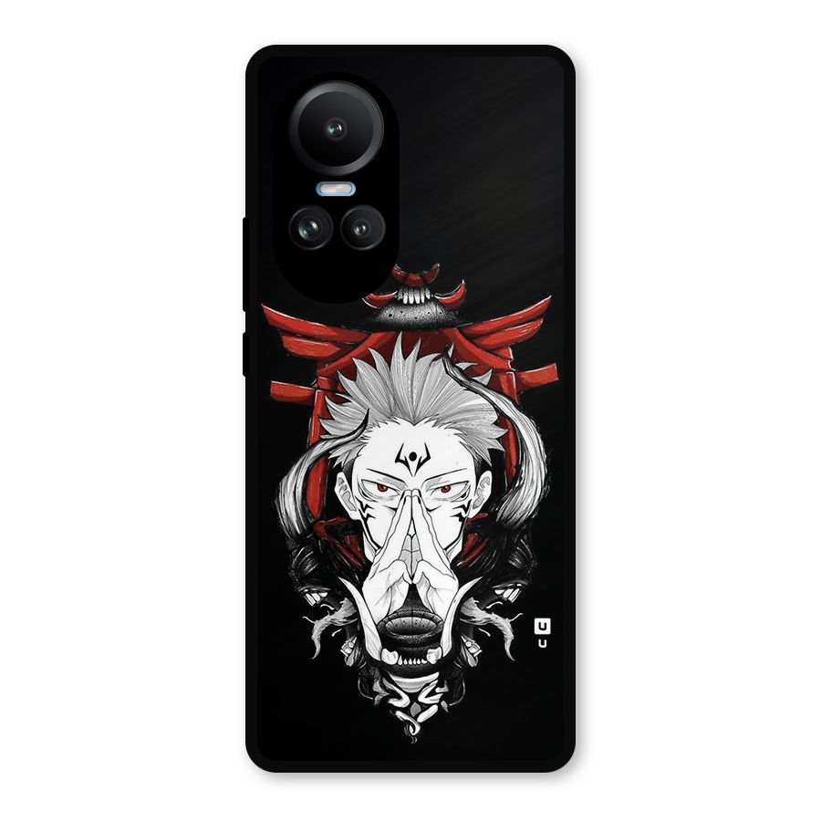 Demon King Sukuna Metal Back Case for Oppo Reno10 Pro
