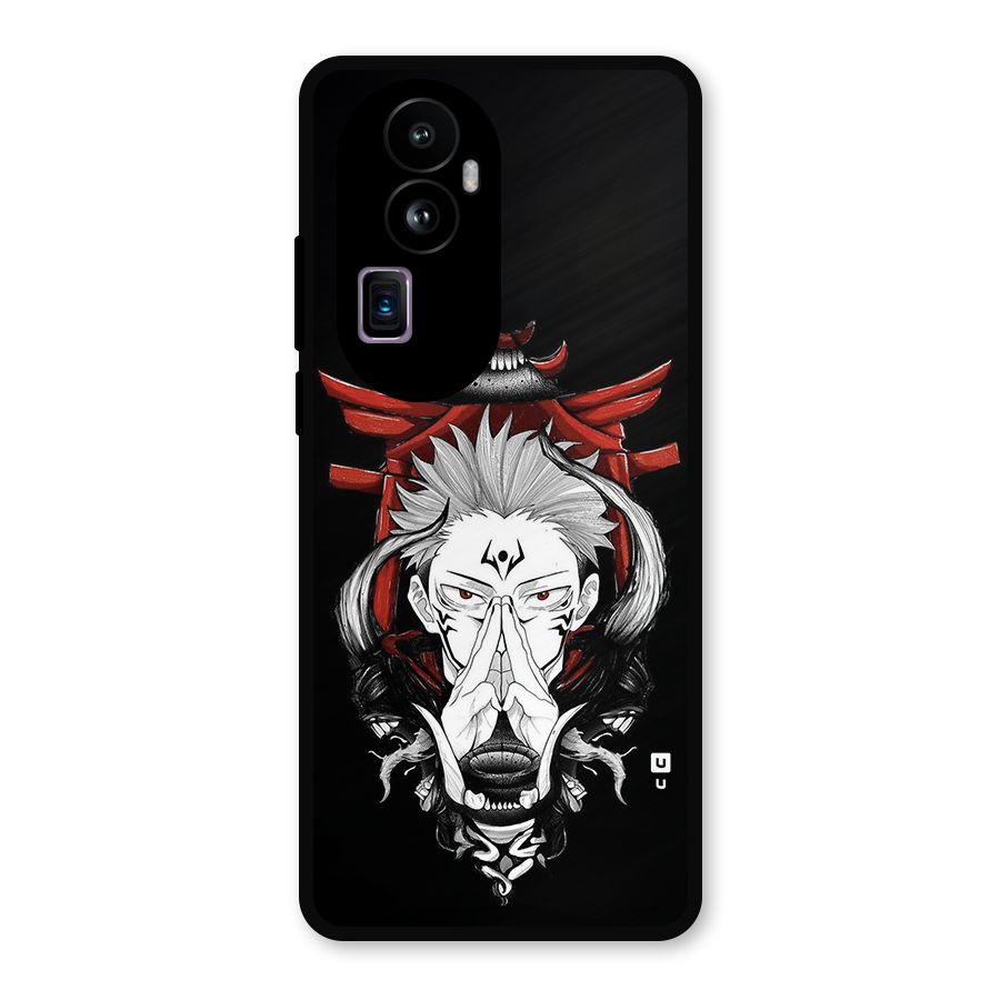 Demon King Sukuna Metal Back Case for Oppo Reno10 Pro Plus