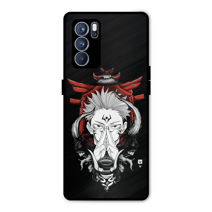 Demon King Sukuna Metal Back Case for Oppo Reno6 Pro 5G