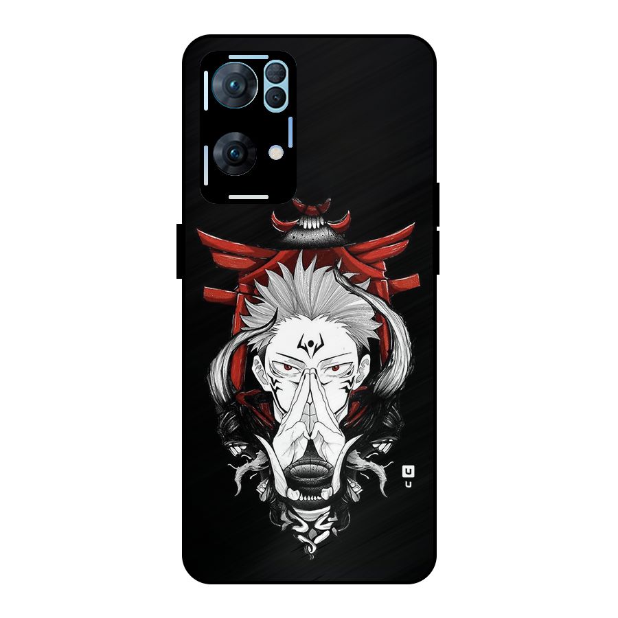 Demon King Sukuna Metal Back Case for Oppo Reno7 Pro 5G
