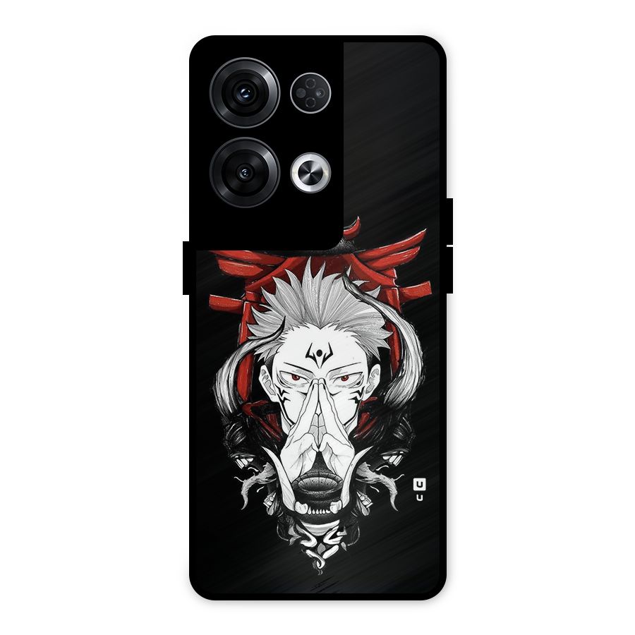 Demon King Sukuna Metal Back Case for Oppo Reno8 Pro 5G
